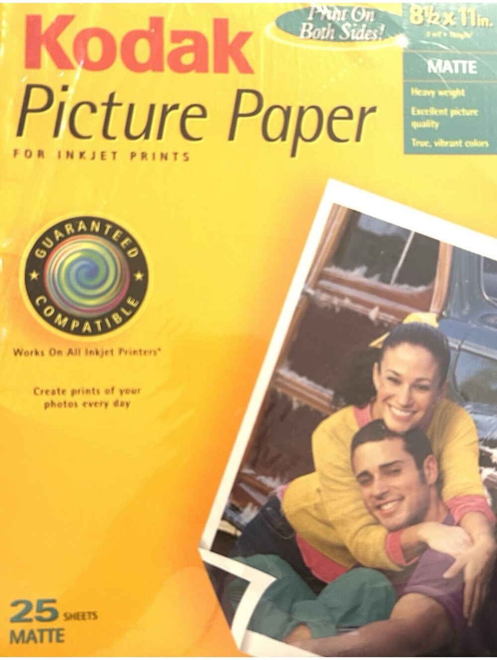 Kodak Inkjet Printer Picture Paper 8.5" x 11" Matte Finish Sealed Box